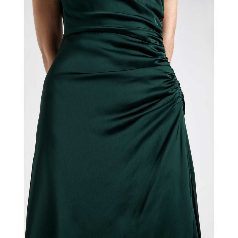 Cue Satin Draped Midi Dress image number 2